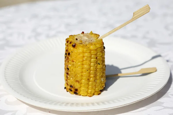 Part of grilled corn — Stock Photo, Image