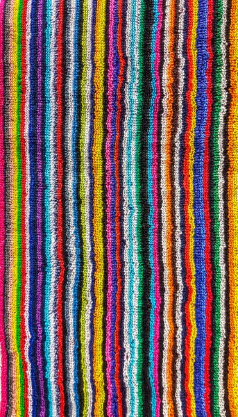 Colorful striped beach towel. — Stock Photo, Image