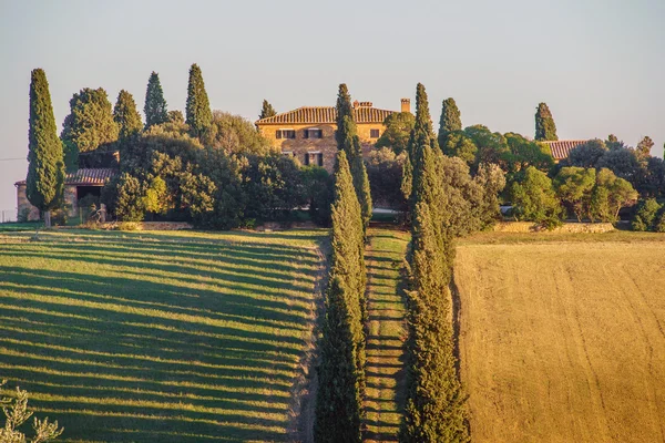 Aussichtsreiche Landschaft der Toskana — Stockfoto