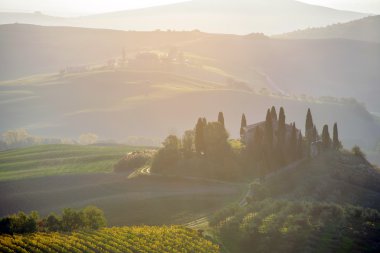 Şaşırtıcı Tuscany manzara