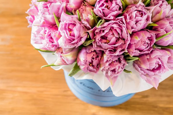 Beautiful pink tulips — Stock Photo, Image