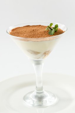 Tiramisu tatlı beyaz