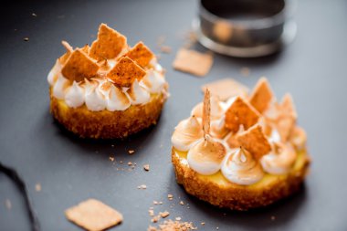 limon tart yakın çekim