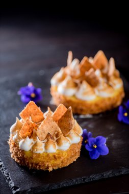 limon tart yakın çekim