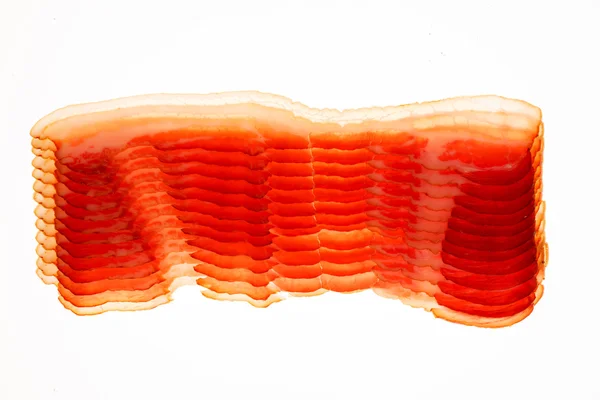 Cut slices of bacon — Stock Photo, Image