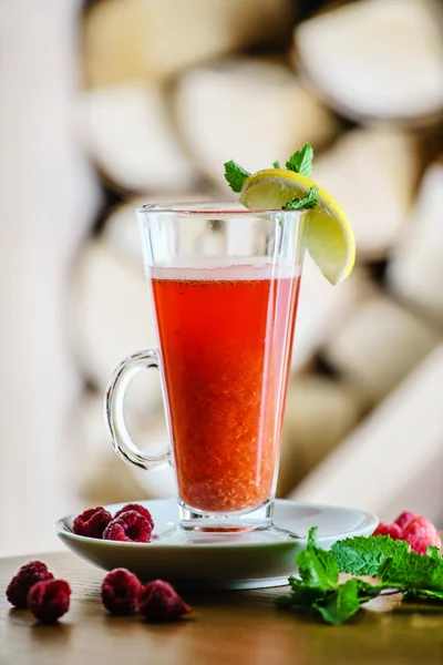 Winter drink in glass — Stock Photo, Image