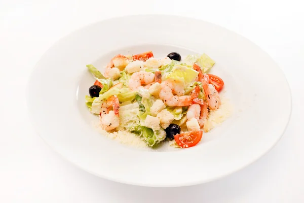 Insalata di Cesare con gamberetti — Foto Stock