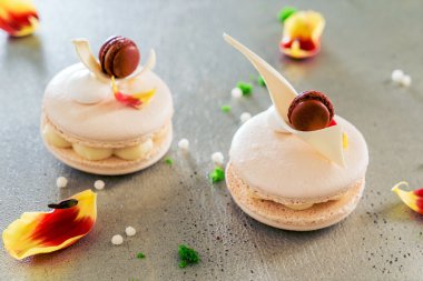 Taze pişmiş macaroons