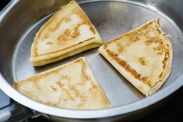 Délicieuses crêpes maison — Photo