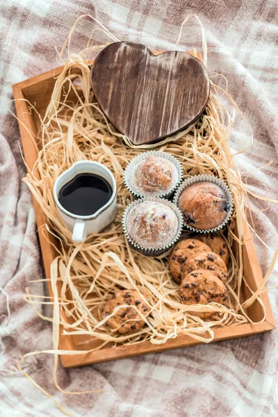 Delicious romantic breakfast — Stock Photo, Image