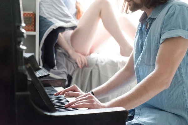 Man Playing piano