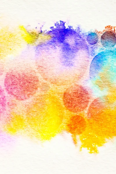 Watercolor circle splashes — Stock Photo, Image