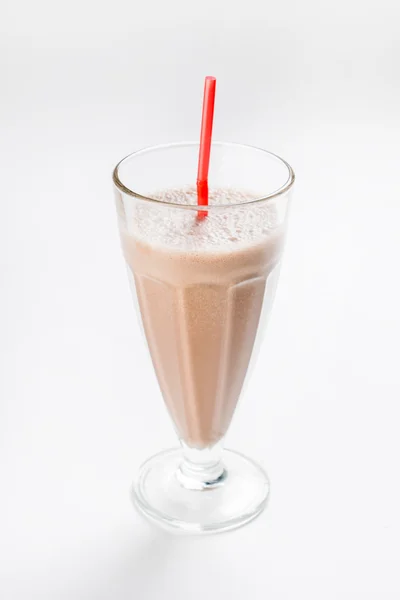 Milkshake au chocolat en verre — Photo