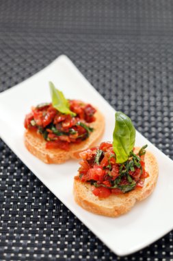 farklı lezzetli kanepeler