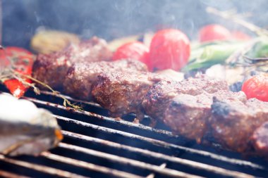 sebze ve ızgara kebap