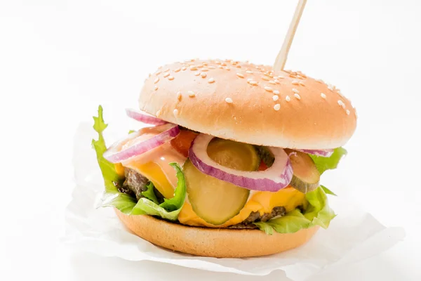 Смачні смачний бургер — стокове фото