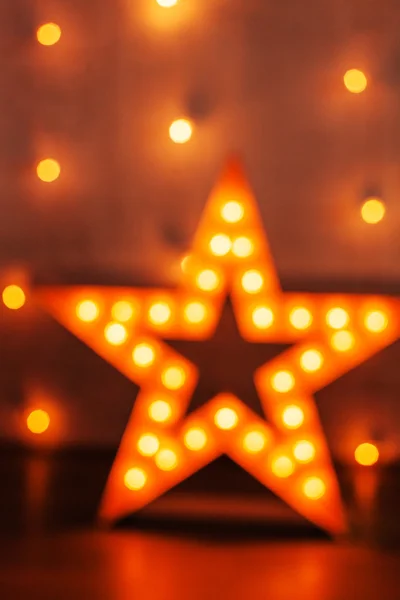 Golden shining star — Stock Photo, Image