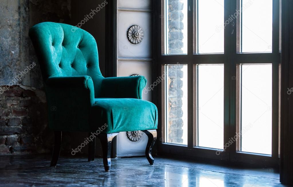 blue vintage chair