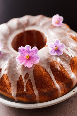 Buzlu pasta plaka üzerinde