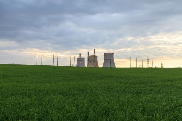 Widok na stacji energetycznych — Zdjęcie stockowe