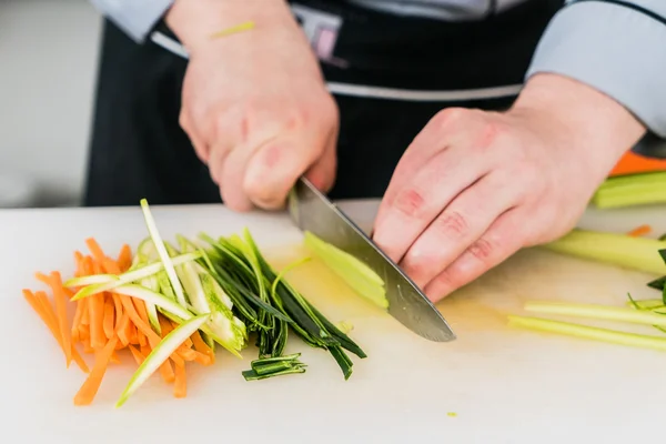 Taglio dello chef Verdure — Foto Stock