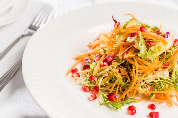 접시 위의 야채 샐러드 — 스톡 사진