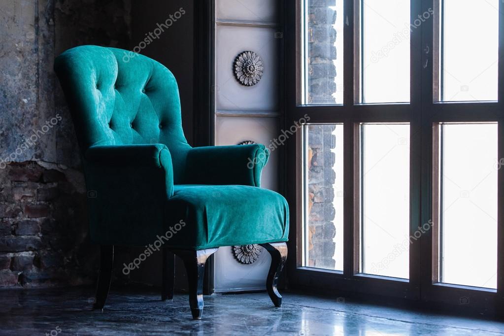 blue vintage chair