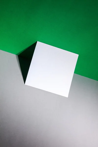 Cartão branco em branco — Fotografia de Stock
