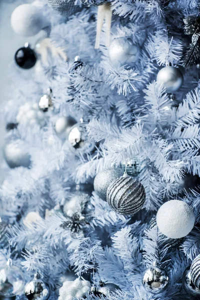 White Christmas tree — Stock Photo, Image