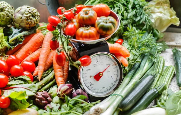 Variedad de verduras frescas —  Fotos de Stock