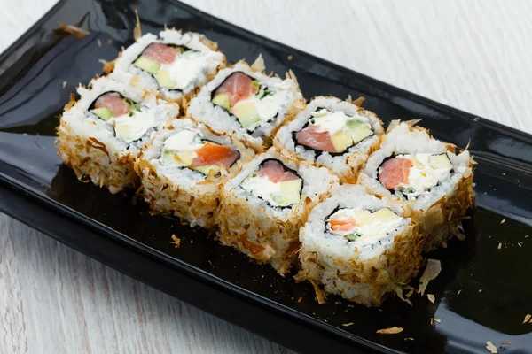 Färska välsmakande sushi — Stockfoto