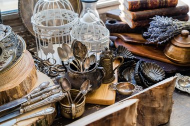 Vintage yemekleri set