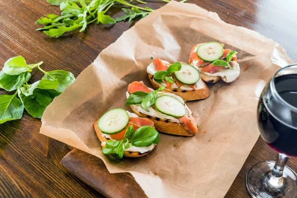 Lezzetli yaz sandviç — Stok fotoğraf