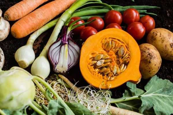 Verduras orgánicas frescas — Foto de Stock