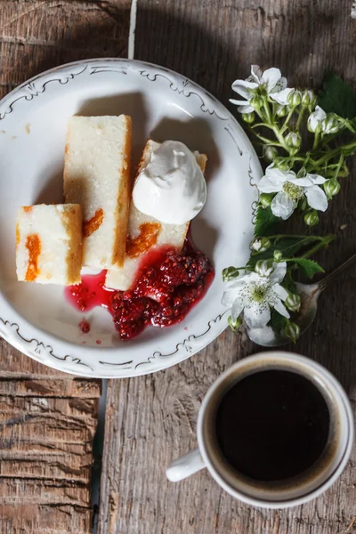 カッテージ チーズ ケーキ — ストック写真