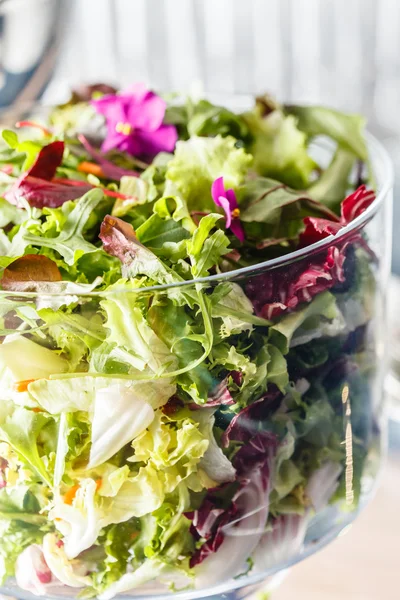 Fresh salad in plate — Stock Photo, Image