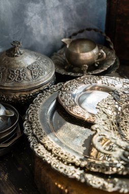 Vintage yemekleri set