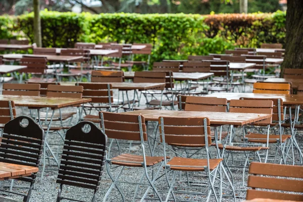 Outdoor cafe in Graz — Stockfoto