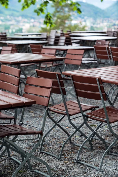 Cafetería al aire libre en Graz — Foto de Stock