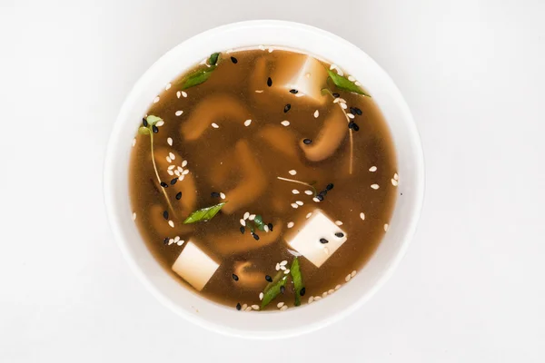 Japanese miso soup — Stock Photo, Image