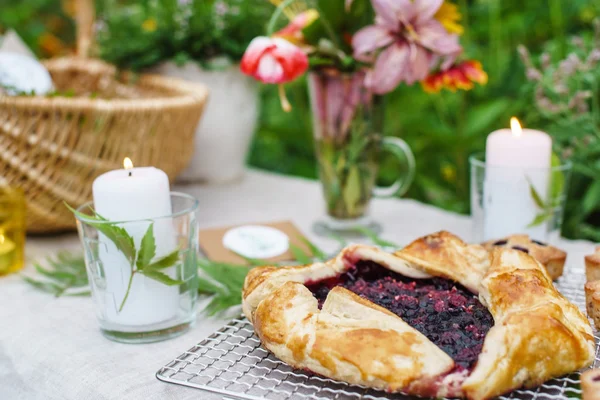 Bakade berry galette — Stockfoto