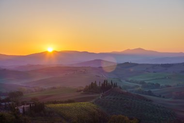 Tuscany güzel manzara