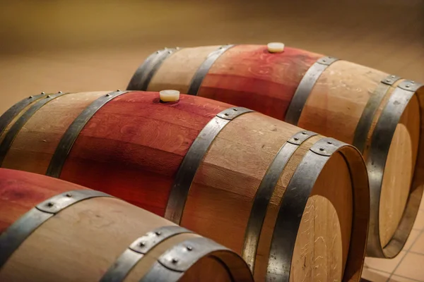 Barris de vinho velho — Fotografia de Stock