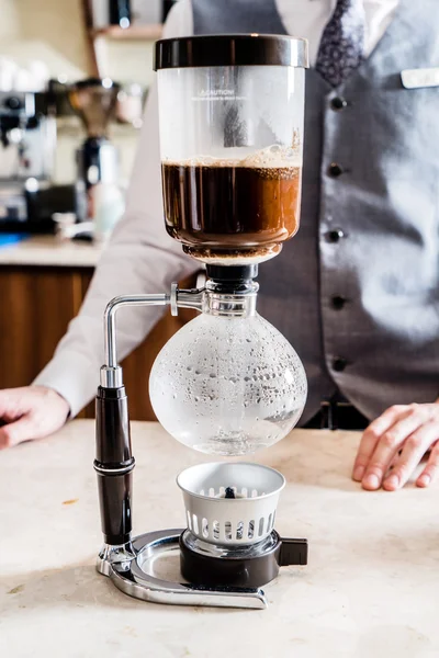 Így kávé Barista — Stock Fotó