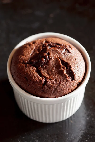 Souffle de chocolate doce — Fotografia de Stock