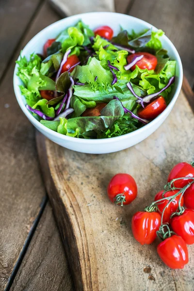 Fresh salad in plate — Stock Photo, Image