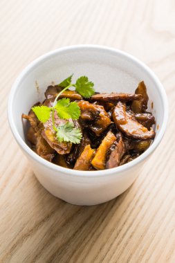 Asya gıda plaka üzerinde