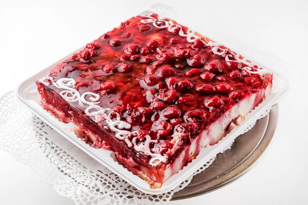 Baked berry cake — Stock Photo, Image