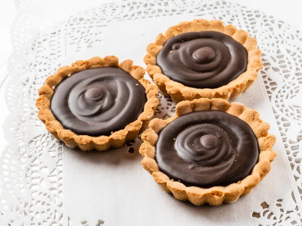 Tartas con relleno de chocolate —  Fotos de Stock
