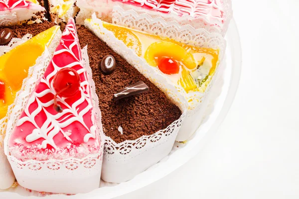 Lekkere taart stukken — Stockfoto
